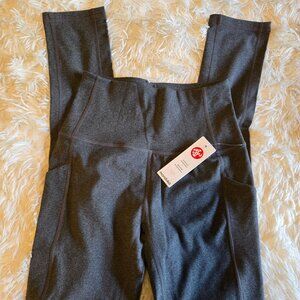 NWT Manduka Heather Grey Leggings